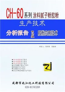 CH60系列低成本水溶性建筑膩子專用膠粉生產技術轉讓